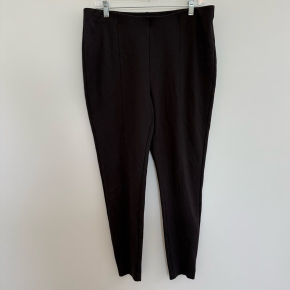 J Jill Pants Womens Ponte Slim Leg Pull On Hem Slits Stretchy Casual Career Sz L - Picture 2 of 11